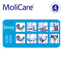 Adult Diaper, MoliCare Premium Elastic, Slip diapers for adult incontinence, Unisex,  Large, 6 Drops, 30pcs/pack