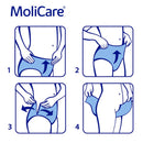 Adult Diaper Pants, MoliCare Premium Men Pants,  Pants for men with light incontinence, Large, 7 drops, 7 pieces / pack