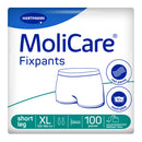 Adult Fixpants,MoliCare Fixpants, Short Leg Fixation Pants for anatomically shaped large pads, Unisex, Pack of 100, Extra Large