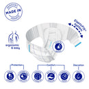 Adult Diaper, MoliCare Premium Elastic, Slip diapers for adult incontinence, Unisex, Medium, 8 Drops,   26 pieces / pack