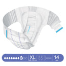 Adult Diaper, MoliCare Premium Elastic, Slip diapers for adult incontinence, Unisex, Extra Large, 8 Drops, 14 pieces / pack