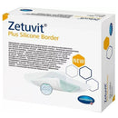 Zetuvit Plus Silicone Border Self Adhessive Super-Absorbent With Silicone Interface, 10 cm x 10 cm, 10 Pieces