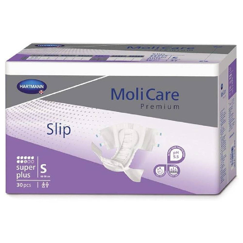 Adult Diaper, MoliCare Premium, Slip diapers for adult incontinence, Unisex, Small, 8 Drops, 30 pieces / pack