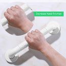 JMC Rails Shower Safety Handle White Plastic Grab Bar