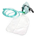 Adult Non-Rebreather Oxygen Mask with Reservoir Bag – Disposable High-Concentration Oxygen Mask