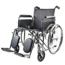 Kawaza KWS21 Heavy-Duty Wheelchair – 24''-26'' Seat Width | Triple Coated Carbon Steel Frame