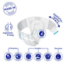 Adult Diaper, MoliCare Premium Elastic, Slip diapers for adult incontinence, Unisex,Extra Large,6 Drops, 14pcs/pack