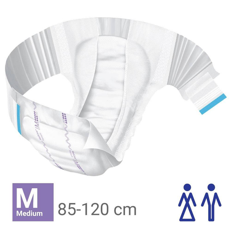 Adult Diaper, MoliCare Premium Elastic, Slip diapers for adult incontinence, Unisex, Medium, 8 Drops,   26 pieces / pack