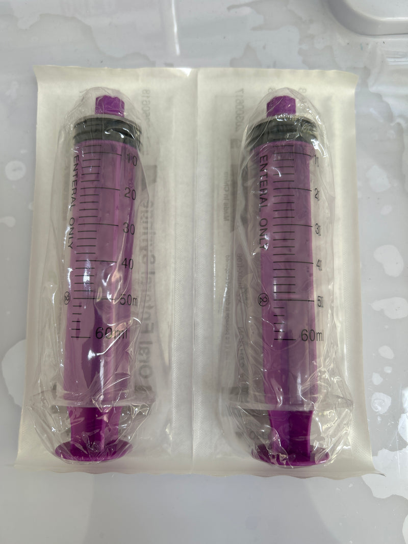 Oral Enteral Syringe, Enfit Connector, 60 ml, 25 Pieces / Box