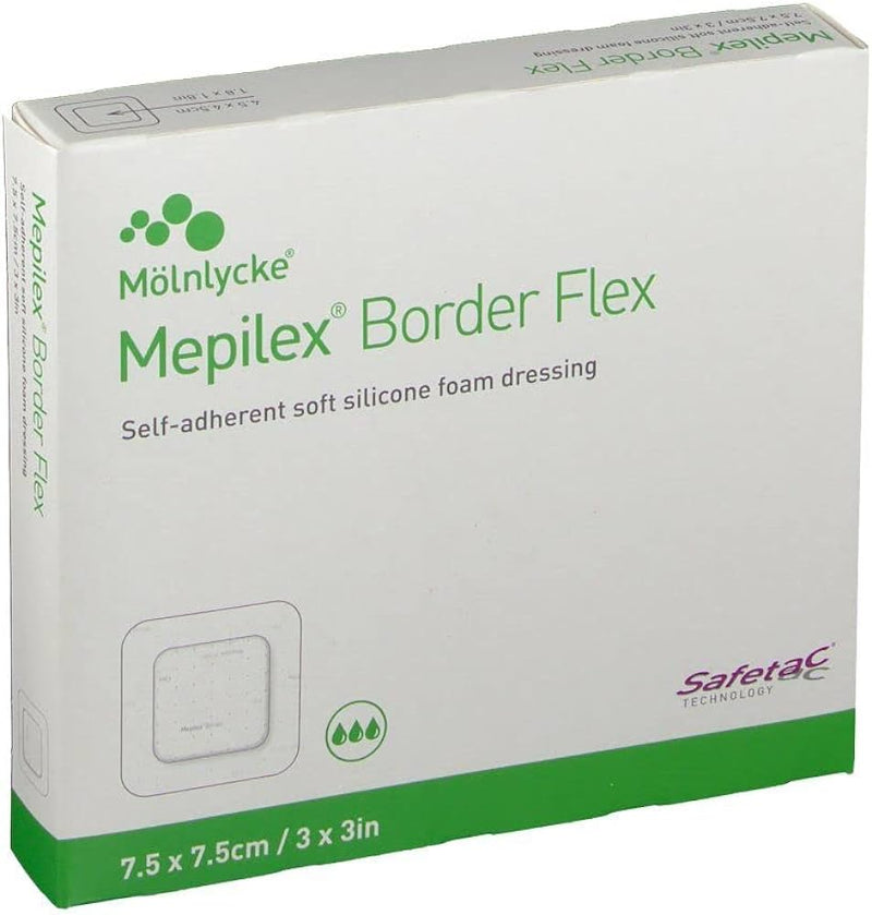Mepilex Border Flex Foam Dressing 7.5 x 7.5 cm . 3 x 3 in