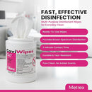 CaviWipes Disinfectant Wipes 220 Wipes per Canister (10-1090) – Ready-to-Use Surface Cleaner