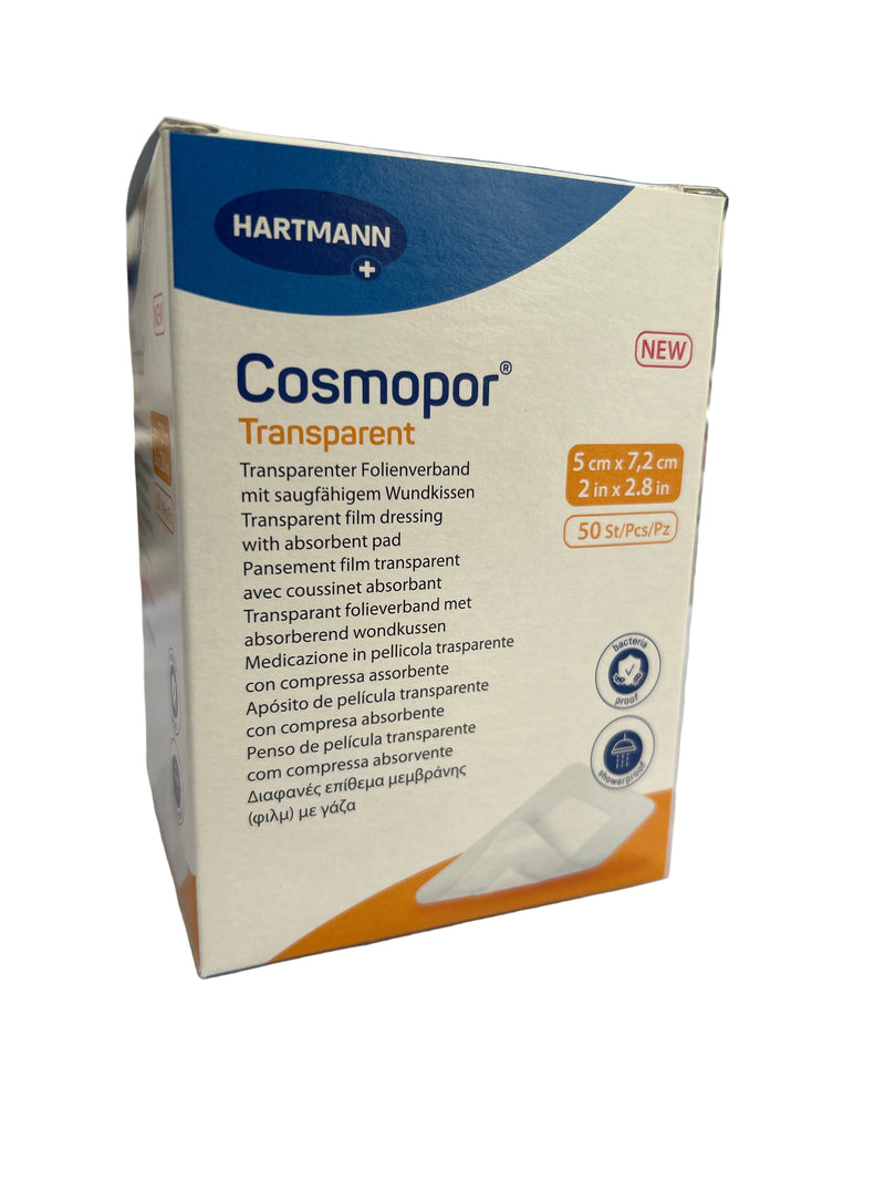 Cosmopor Transparent Film Dressing, 5 cm x 7.2 cm, 50 Pieces / Box