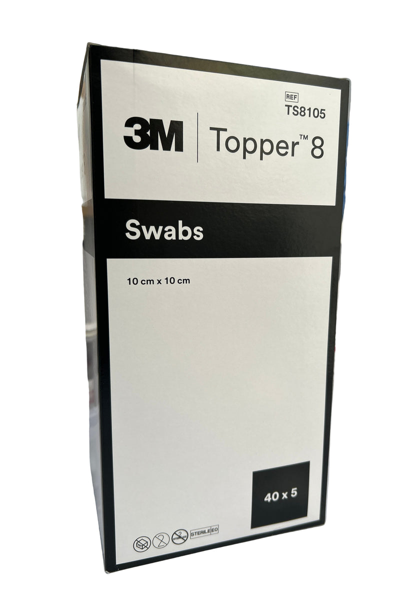 Topper 8 Swabs 4Ply, 10 cm x 10 cm, 40 x 5 Pieces / Box
