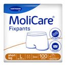 Adult Fixpants,MoliCare® Fixpants, Short Leg Fixation Pants for anatomically shaped large pads, Unisex, Pack of 100, Large
