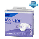 Adult Diaper, MoliCare Premium Elastic, Slip diapers for adult incontinence, Unisex,  Large, 8 Drops,   24 pieces / pack