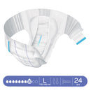 Adult Diaper, MoliCare Premium Elastic, Slip diapers for adult incontinence, Unisex,  Large, 8 Drops,   24 pieces / pack