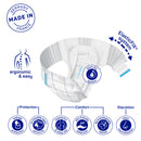 Adult Diaper, MoliCare Premium Elastic, Slip diapers for adult incontinence, Unisex,  Large, 8 Drops,   24 pieces / pack