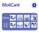Adult Diaper, MoliCare Premium Elastic, Slip diapers for adult incontinence, Unisex, Extra Large, 8 Drops, 14 pieces / pack