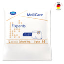 Adult Fixpants,MoliCare® Fixpants, Short Leg Fixation Pants for anatomically shaped large pads, Unisex, Pack of 3, Large