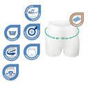 Adult Fixpants,MoliCare® Fixpants, Short Leg Fixation Pants for anatomically shaped large pads, Unisex, Pack of 3, Large