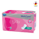 Adult Pad, MoliCare Premium Lady Pad, Sanitary Pad for Incontinence, 3 Drops, 14 pieces / pack