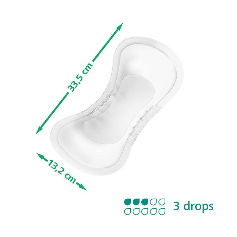 Adult Pad, MoliCare Premium Lady Pad, Sanitary Pad for Incontinence, 3 Drops, 14 pieces / pack