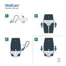 Adult Pad, MoliCare Premium Lady Pad, Sanitary Pad for Incontinence, 3 Drops, 14 pieces / pack