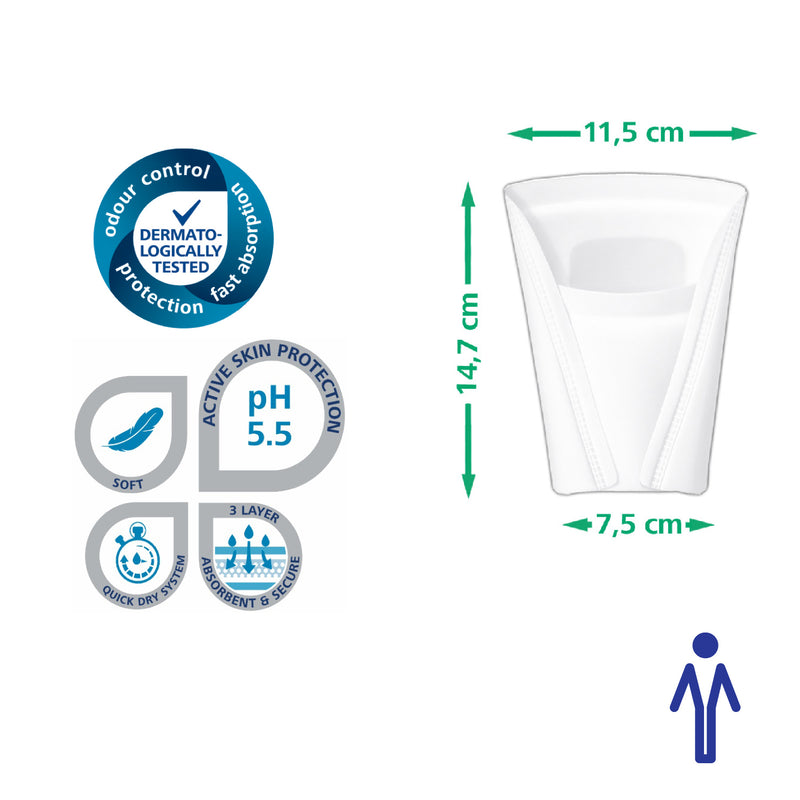 Adult Pouch Pad, MoliCare Premium Men Pad, Pouch Pad for men with light Incontinence, 2 drops,  14 pieces / pack