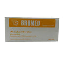 Bromed Alcohol Swab Medium 65 × 30 mm – 2‑ply, 70% Isopropyl Alcohol, Pack of 200