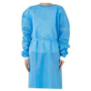 Isolation Gown Blue 50 GSM with Cuffs – Disposable Protective Medical Gown for Healthcare & Infection Control