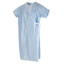 Reusable Patient Examination Gown Pink/Blue Snowflake Print – Medium/Large