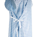 Reusable Patient Examination Gown Pink/Blue Snowflake Print – Medium/Large