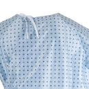 Reusable Patient Examination Gown Pink/Blue Snowflake Print – Medium/Large