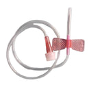 Scalp Vein Set 18G Butterfly Needle – Sterile Disposable IV Infusion Set, Pink, 10 Pieces
