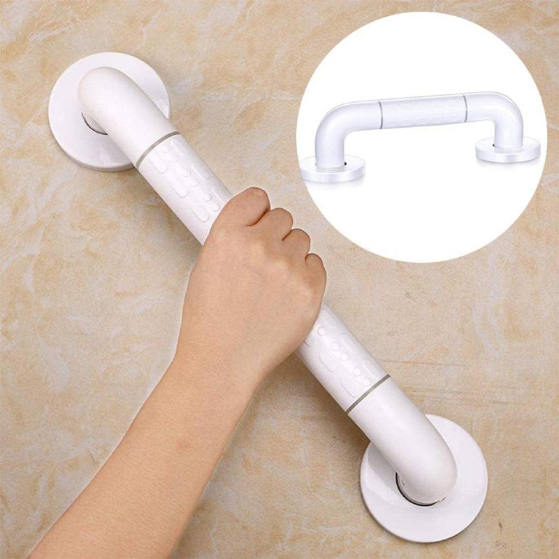 JMC Rails Shower Safety Handle White Plastic Grab Bar