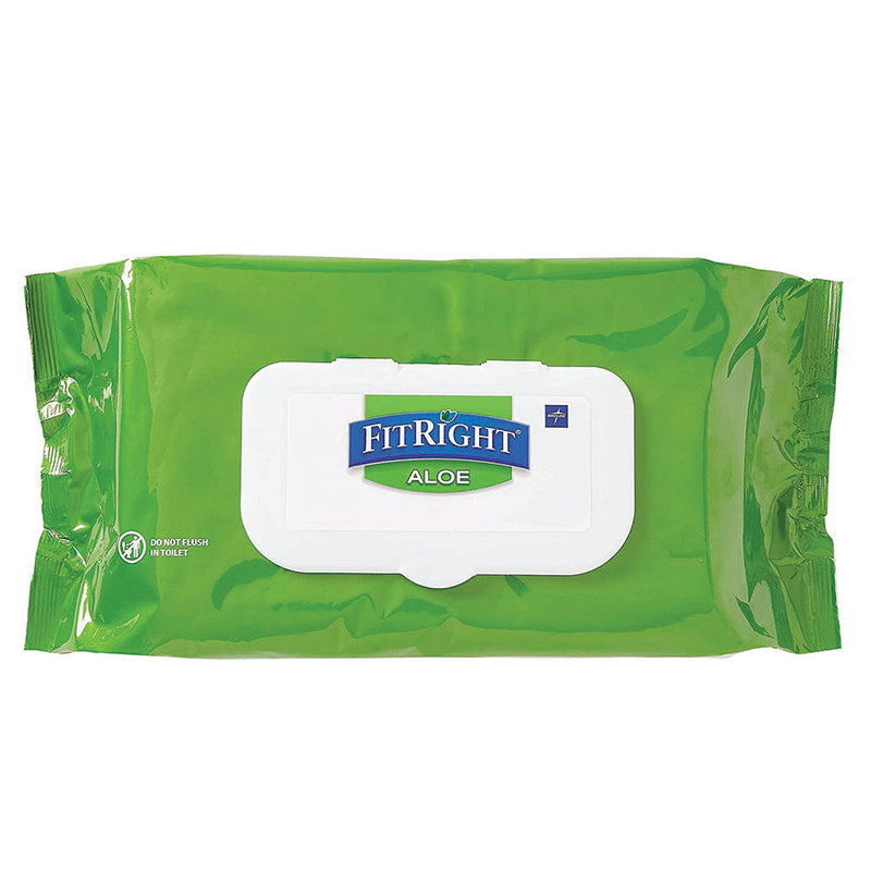 FitRight Aloe Adult Scented 68 Wipes, 1 Pack