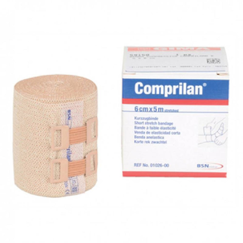 Comprilan Jobst Short Stretch Compression Bandage, 6cm x 5m Stretched, Latex Free Bandage