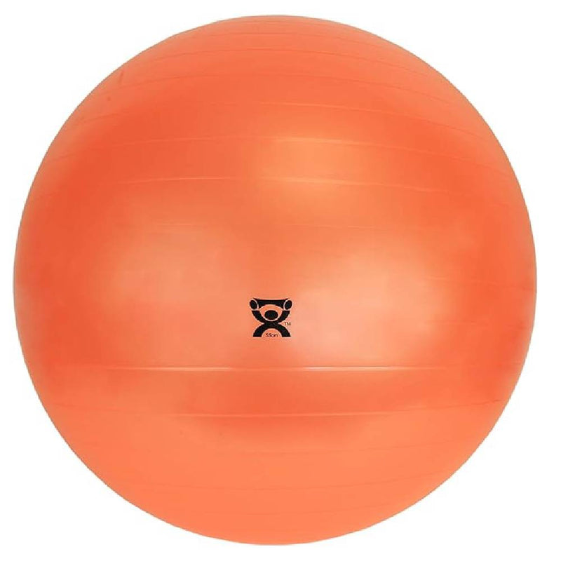 Cando Inflatable Exercise Ball, Orange, 55 cm (22 in) (301802)