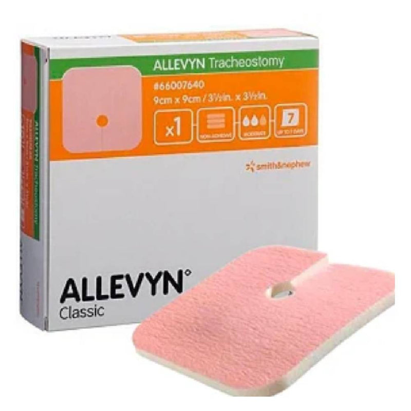 Allevyn Tracheostomy Dressing, Sterile, 9 cm x 9 cm, Pack of 10