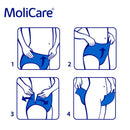 Adult Diaper Pants MoliCare Premium Mobile, Diapers pants for adult incontinence,  Unisex, Medium, 6 drops, 14 pieces / pack