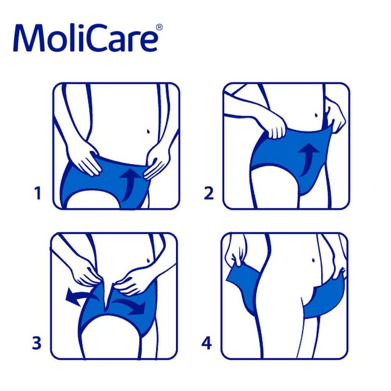 Adult Diaper Pants MoliCare Premium Mobile, Diapers pants for adult incontinence,  Unisex, Medium, 6 drops, 14 pieces / pack