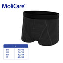 Absorbent Underwear, MoliCare® MEN absorbent underwear, Washable Pants for MEN with light urine leakage, Large, Absorption capacity 52ml, 1 piece/pack
