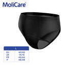 Absorbent Underwear, MoliCare® Lady absorbent underwear, Washable Pants for women suitable for light bladder weakness and period, Large size, Absorption capacity 82ml, 1 piece/pack