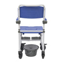 Apex Aluminum With Plastic Bucket And Armrest Commode Chair