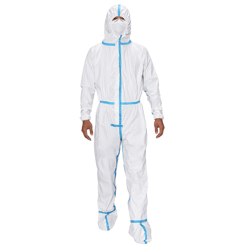 Coverall Protective Gown Konzer 2000 With Blue Strips