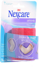 Nexcare Athletic Wrap, CR-3R , 3 x 5 Inches Yards Stretched, Red