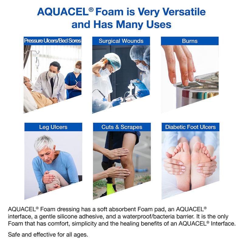 Convatec Aquacel Foam Sacral Adhesive Dressings