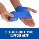 Nexcare Athletic Wrap, CR-3B , 3 x 5 Inches Yards Stretched, Blue