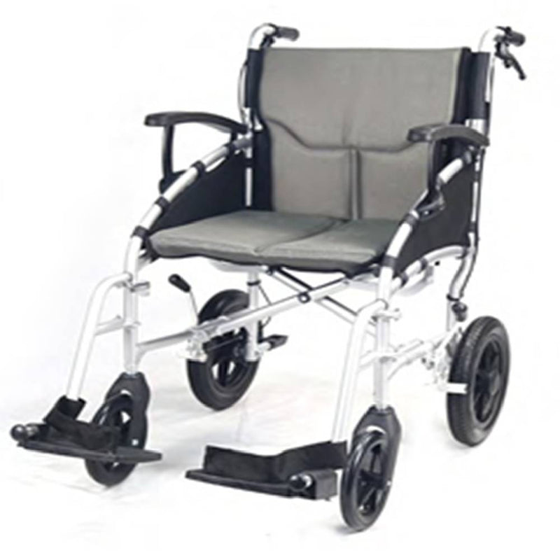 Kawaza (Kwa39) Aluminum Frame Wheel Chair, Height Adjustable Pu Full Length Armrests