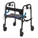 JMC Folding Walker With Brake And Seat